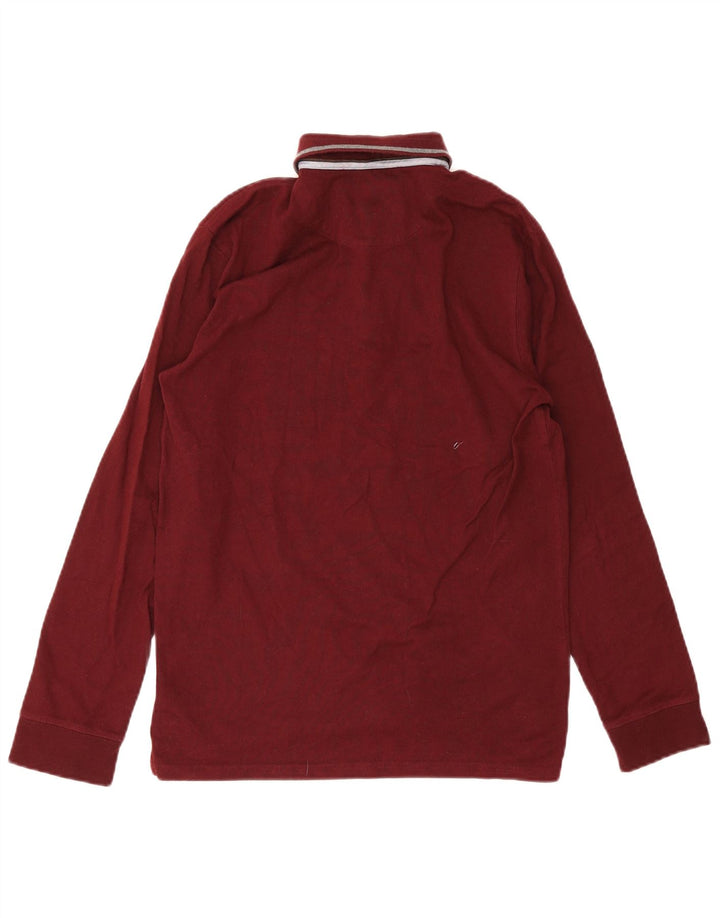 Massimo Dutti muška polo majica dugih rukava Mala bordo