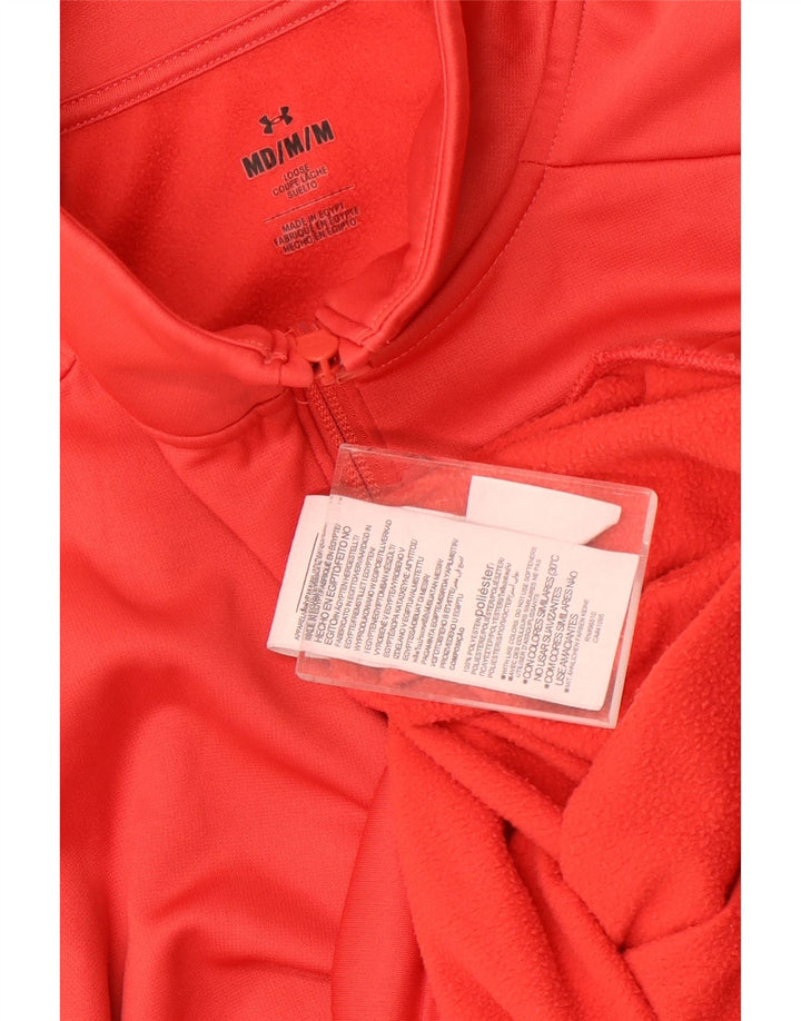 Under Armour muška majica s izrezom i srednjim crvenim poliesterom