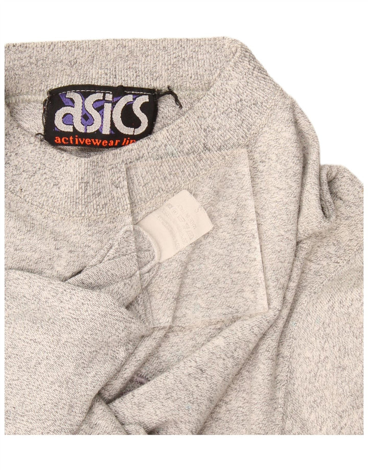 Asics muška majica kratkih rukava srednje sivi flekasti pamuk