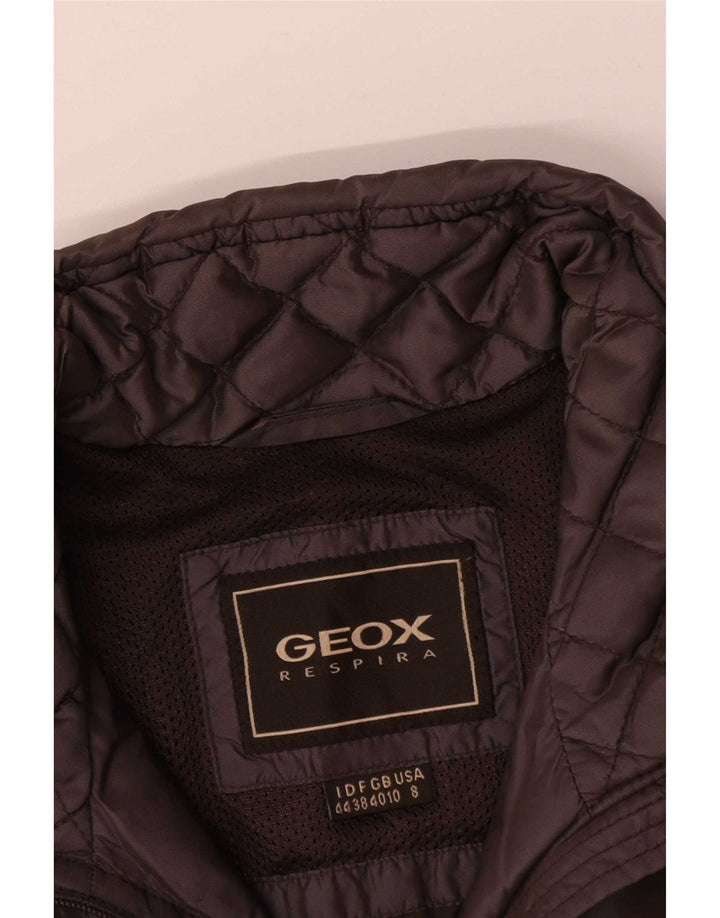 Geox ženska Respira velika prošivena jakna UK 10 mala smeđa poliamida