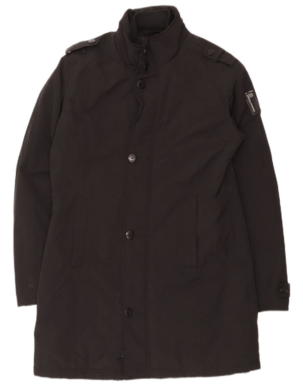 Bomboogie Womens Military Padded Coat UK 14 Large Black Polyester