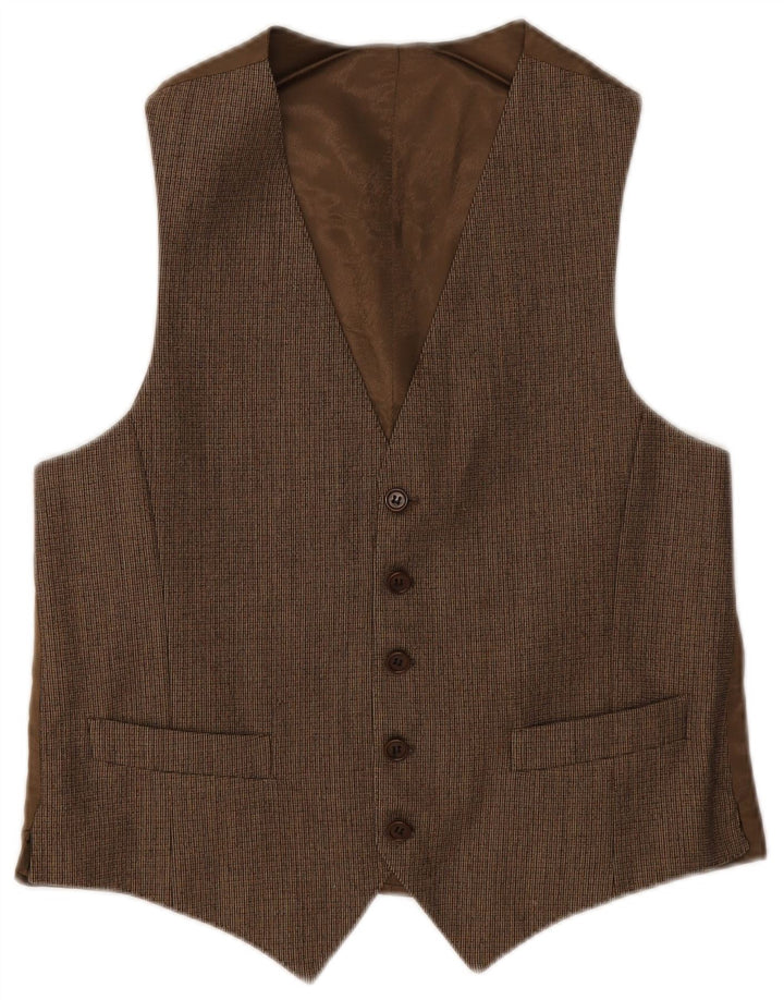 Vintage muški prsluk IT 48 Small Brown