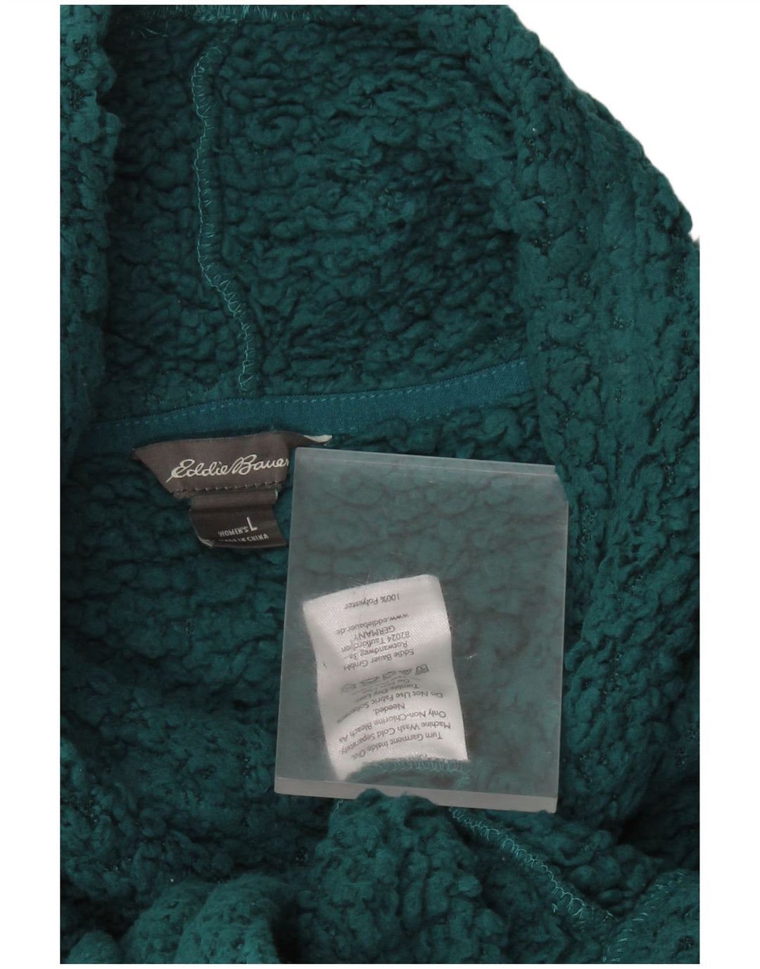 EDDIE BAUER Veliki ženski džemper od flisa UK 16 Veliki zeleni poliester