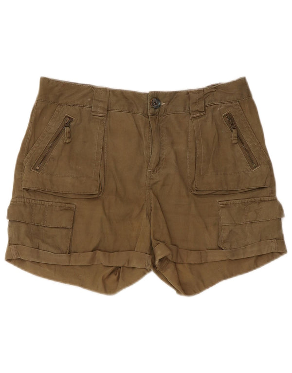 Topshop ženske kargo kratke hlače UK 8 male W30 kaki liocel