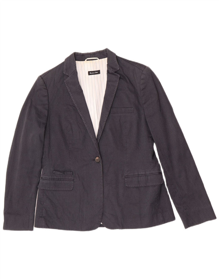 Massimo Dutti ženski sako s jednim gumbom EU 44 XL mornarsko plave pruge