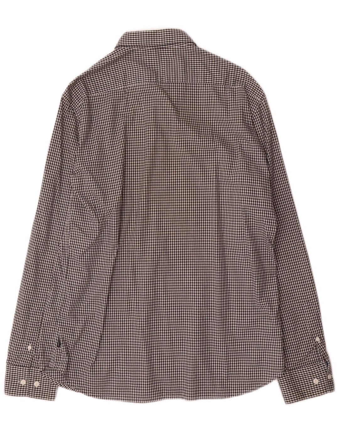 FRENCH CONNECTION Velika muška košulja od crnog gingham pamuka