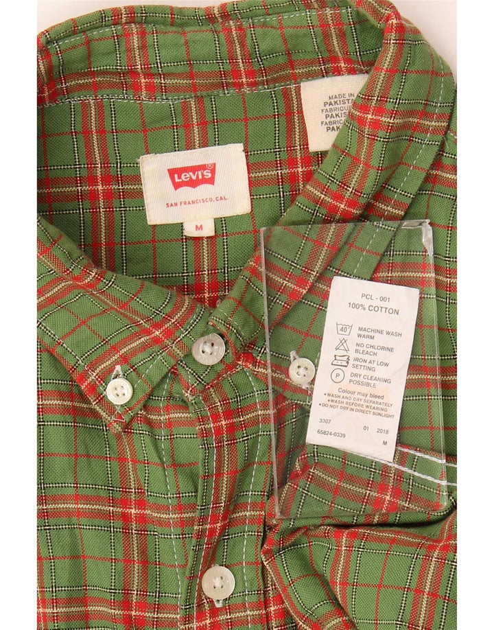 Levi's muška košulja srednje zelene karo pamučna