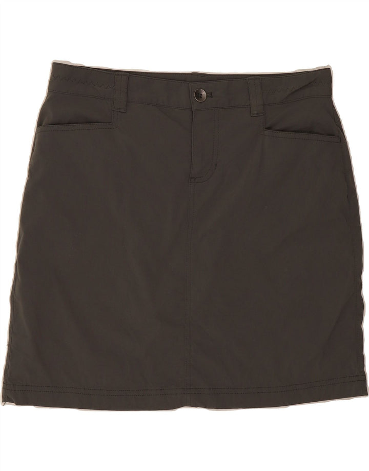 EDDIE BAUER Womens Mini Skirt US 4 Small W32  Grey Nylon Vintage Eddie Bauer and Second-Hand Eddie Bauer from Messina Hembry 