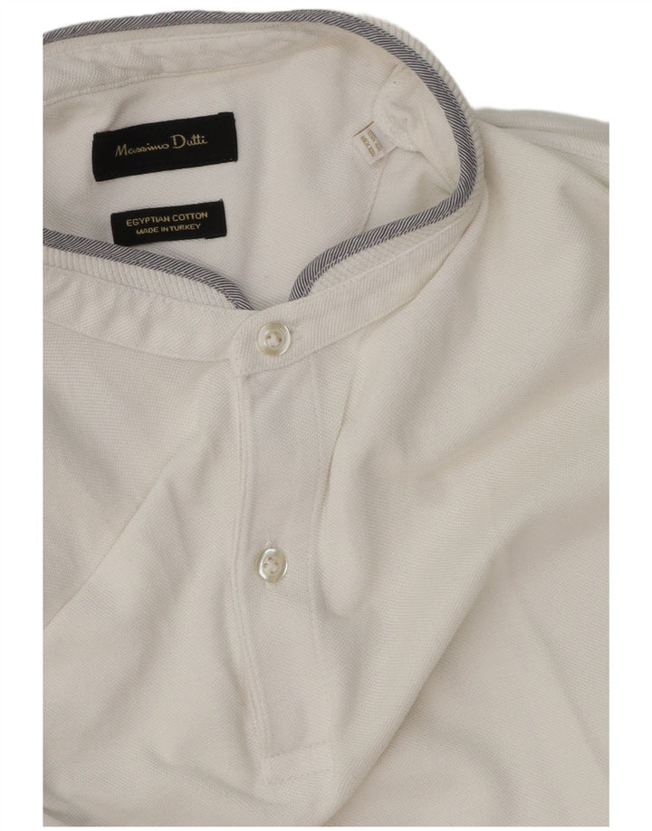 Massimo Dutti muška polo majica 2XL bijeli pamuk