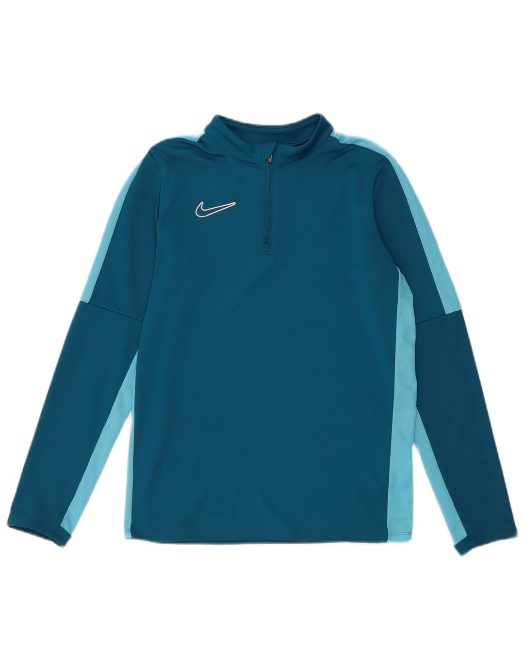 NIKE Girls Dri Fit Pullover Trenirka Top 12-13 Years Large Blue