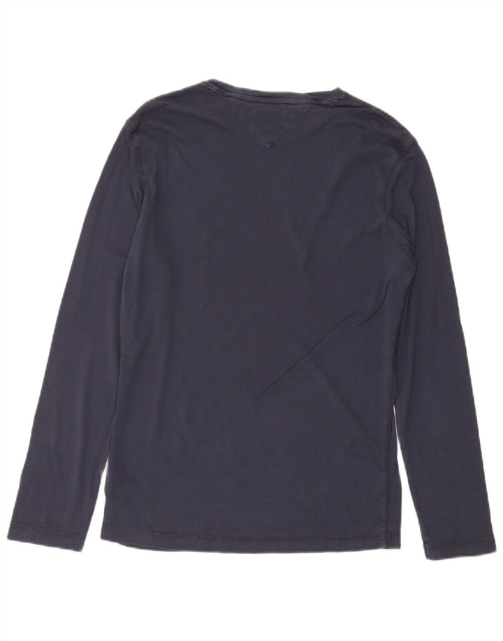 TOMMY HILFIGER Muška majica dugih rukava srednje tamnoplave pamučne boje