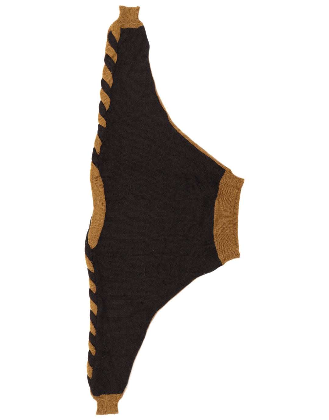 VINTAGE ženski džemper s morskim izrezom UK 14 srednje crne boje