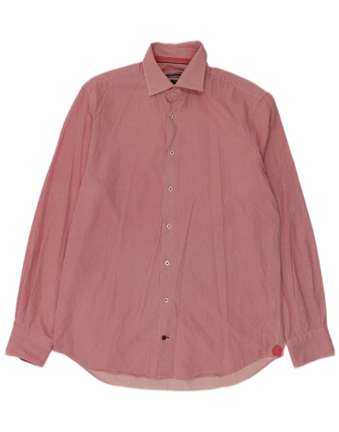 Tommy Hilfiger muška krojena košulja veličina 39 15 1/2 srednje crvene houndstooth