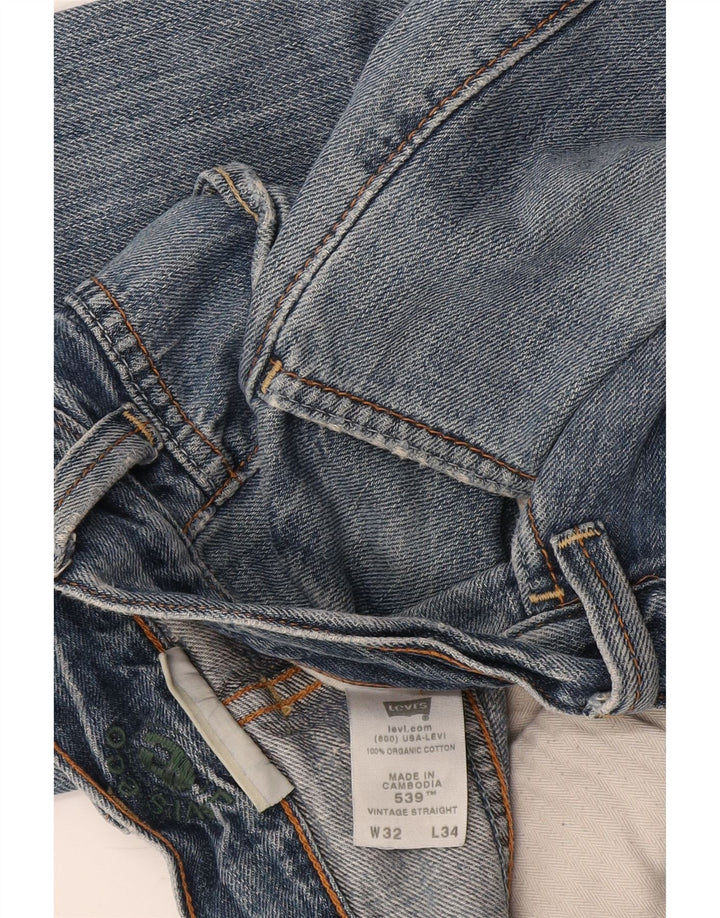 Levi's muške ravne traperice W32 L34 plavi pamuk