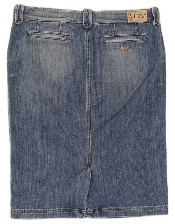 Armani ženska traper suknja UK 16 Large W34 plavi pamuk