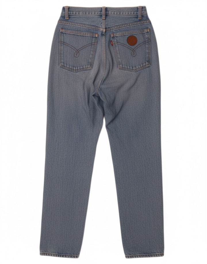 MOSCHINO Womens Tapered Jeans W27 L28 Blue