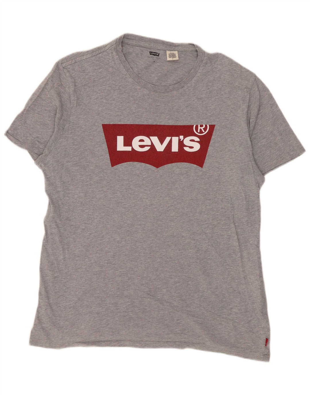 Levi's muška majica kratkih rukava s grafičkim motivima, srednje sivi flekasti pamuk