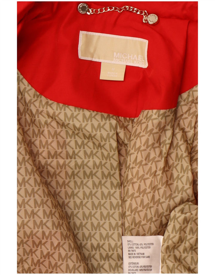 MICHAEL KORS Ženski trenč kaput UK 12 Srednje crveni pamuk