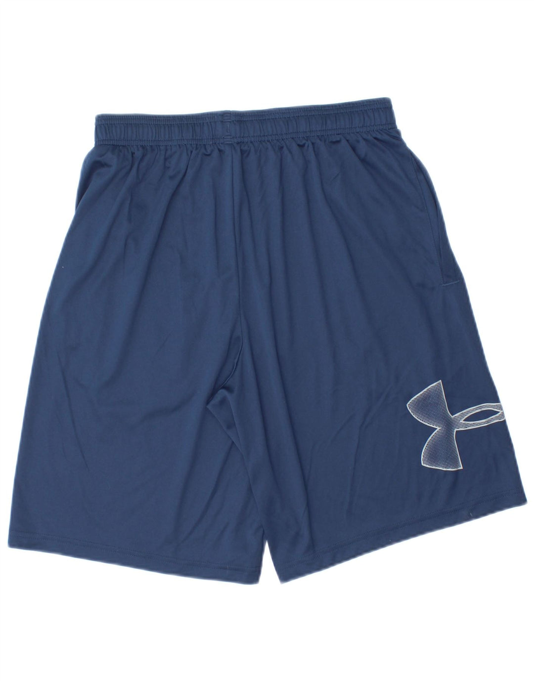 UNDER ARMOUR Mens Graphic Sport Shorts Medium  Navy Blue Polyester
