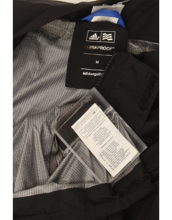 Adidas muška klimatska otporna grafička kišna jakna UK 38 srednji crni poliester