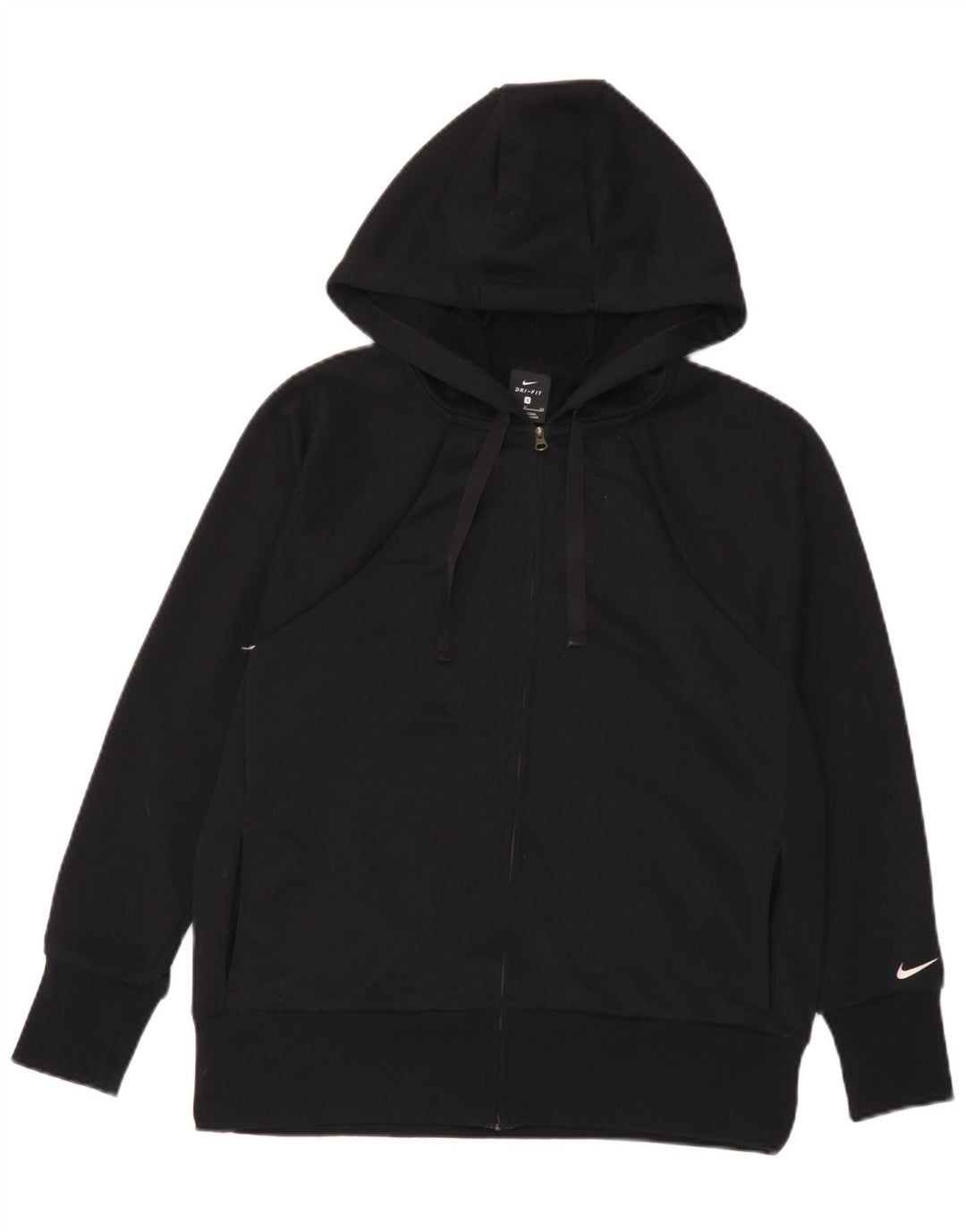 Nike muški Dri Fit pulover s kapuljačom s patentnim zatvaračem, mali, crni