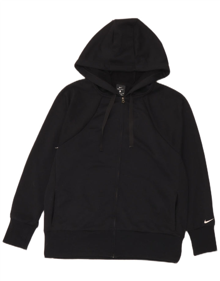 Nike muški Dri Fit pulover s kapuljačom s patentnim zatvaračem, mali, crni