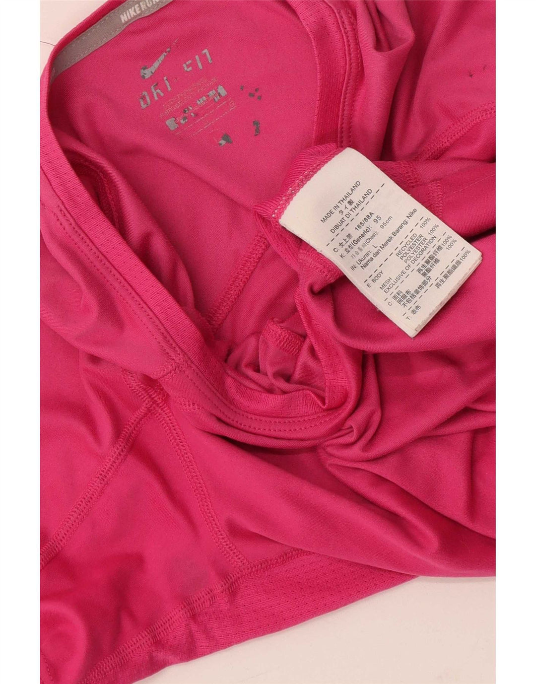 Nike Ženska Dri Fit majica kratkih rukava UK 14 srednje ružičasti poliester