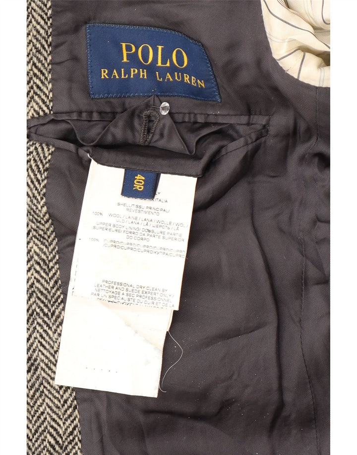 Polo Ralph Lauren muška jakna s 2 gumba US 40 Large Grey Chevron Wool