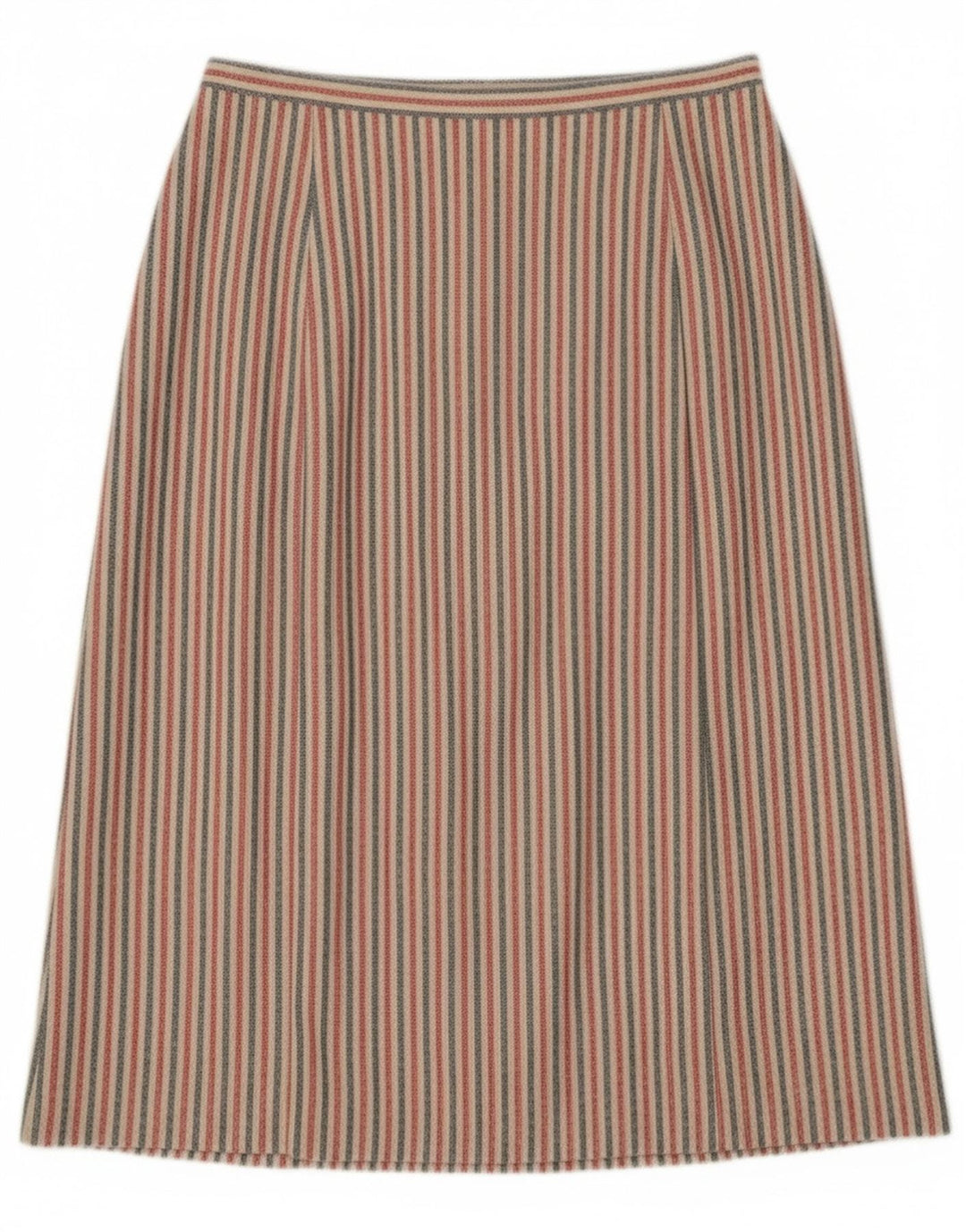 Vintage ženska midi suknja W27 male raznobojne pruge