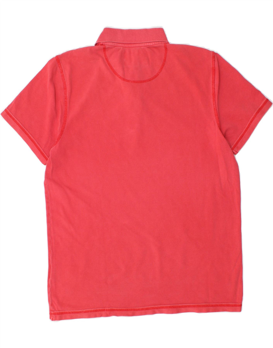 MUSTANG Mens Polo Shirt Medium Red Cotton Vintage Mustang and Second-Hand Mustang from Messina Hembry 