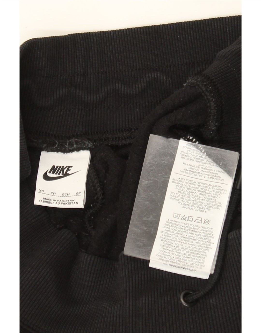 NIKE Ženska trenirka Hlače Joggers UK 6 XS crni pamuk