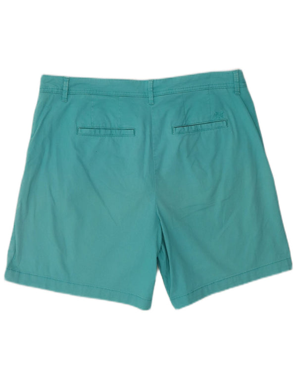 Crew Clothing Ženske Regular Chino kratke hlače UK 14 Large W36 Tirkizni pamuk