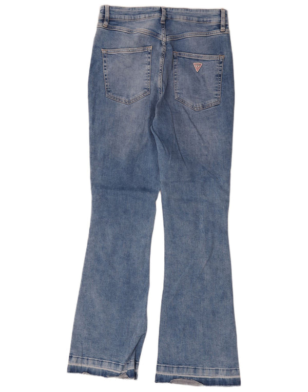 Ženske traperice Guess Bootcut W30 L30 plavi pamuk