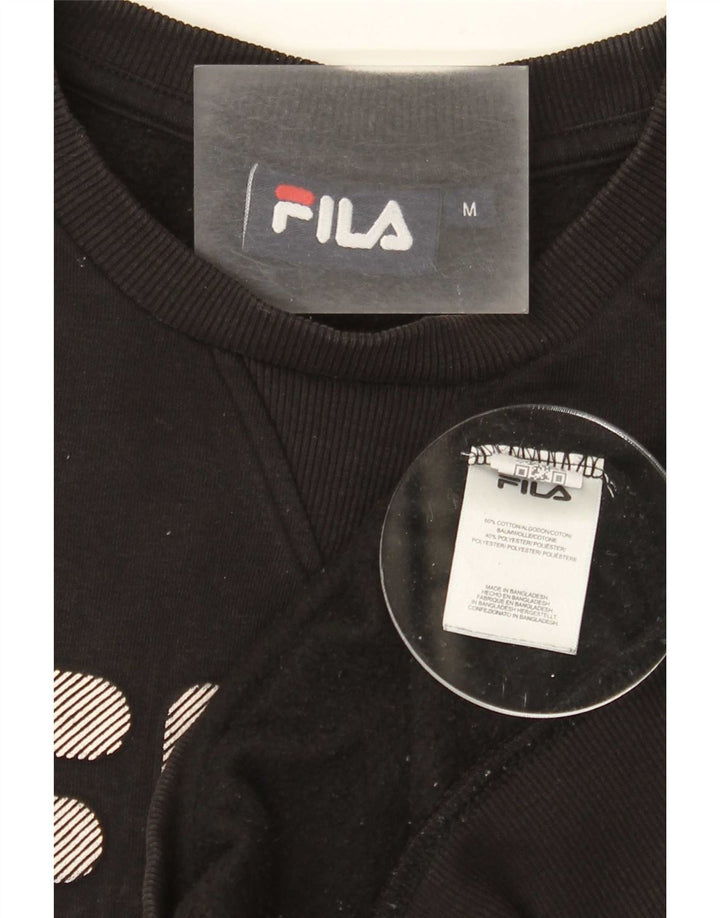 Fila muška trenirka s grafičkim motivima Srednji crni pamuk