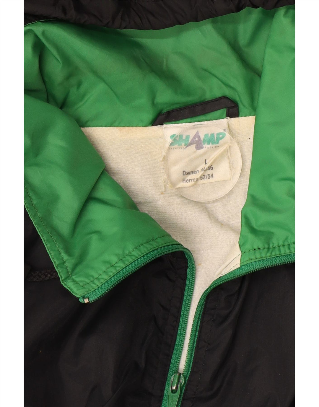 SHAMP Muška kišna jakna s kapuljačom UK 40 velika crna poliamidna boja