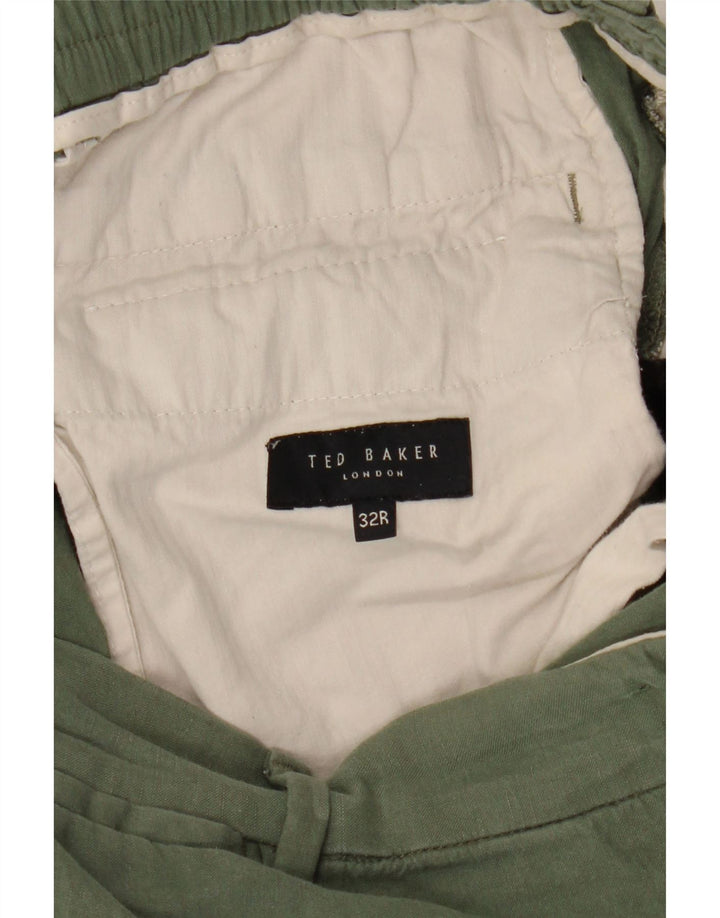 Ted Baker Muške chino kratke hlače W32 Srednje zeleni modal