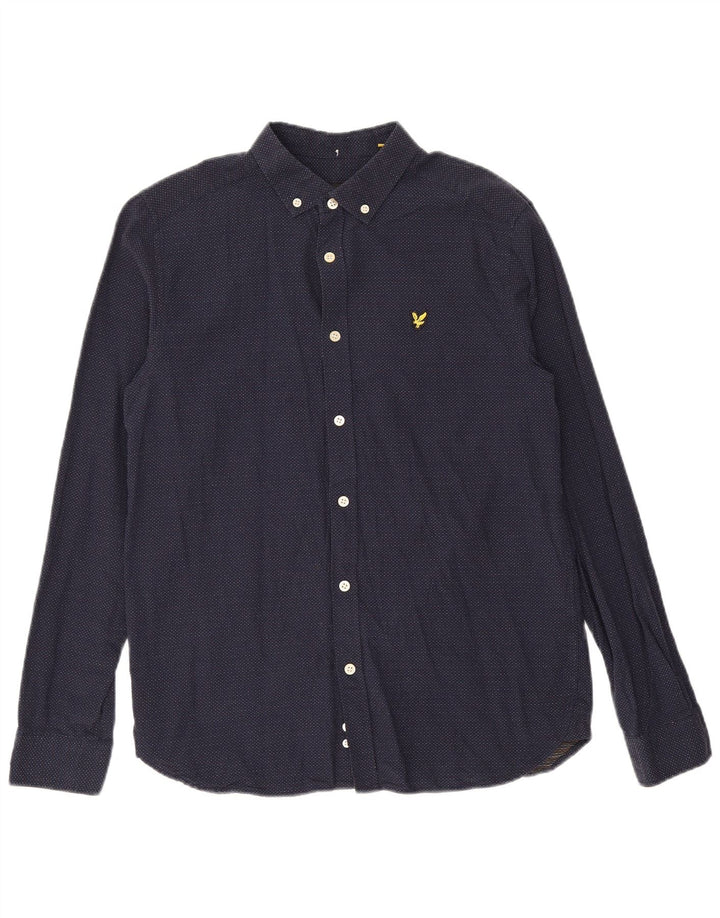 LYLE & SCOTT Muška košulja Srednje tamnoplavi pamuk na točkice