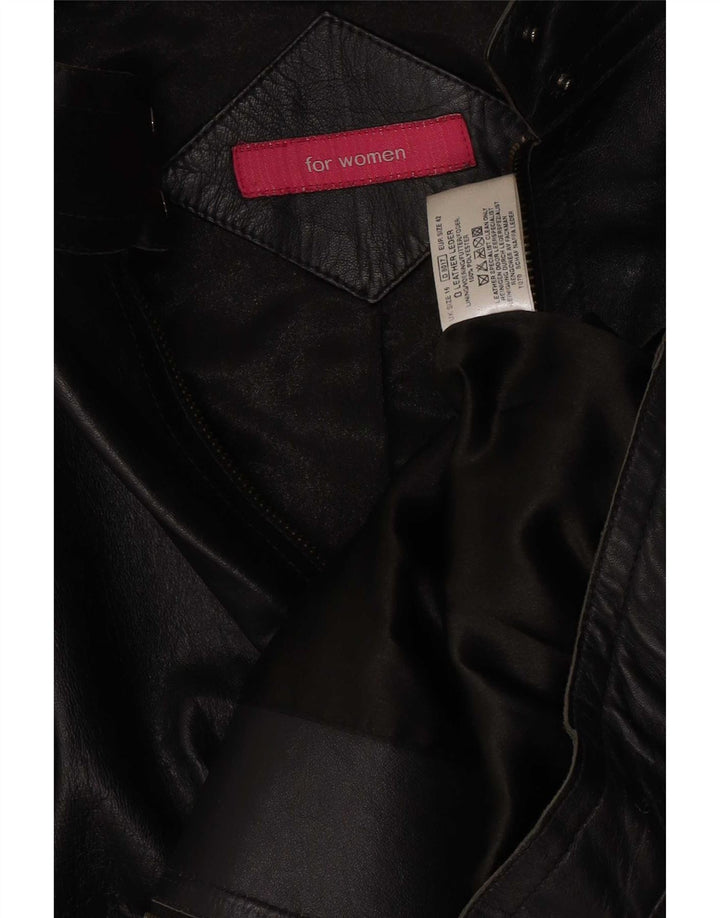 Vintage ženska kožna jakna UK 16 Large Black