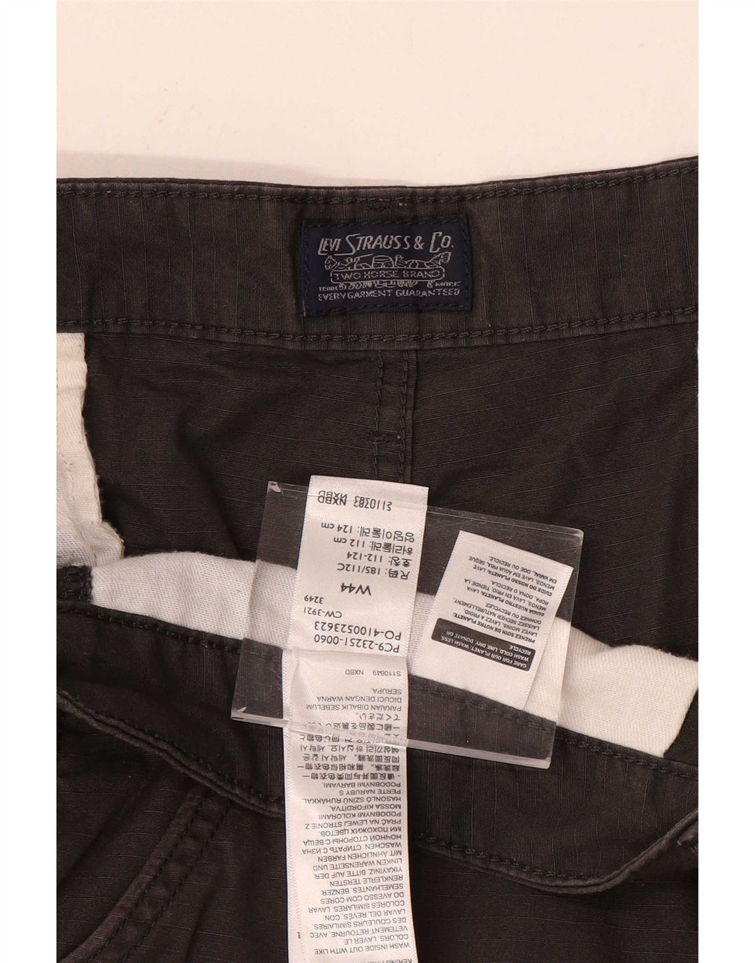 Levi's muške kargo kratke hlače W44 2XL sivi pamuk