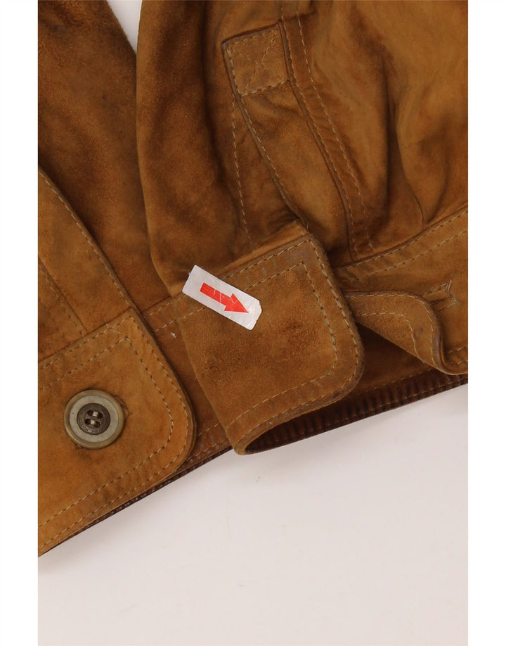 ASGARD Muški gornji kaput od brušene kože UK 42 XL smeđi