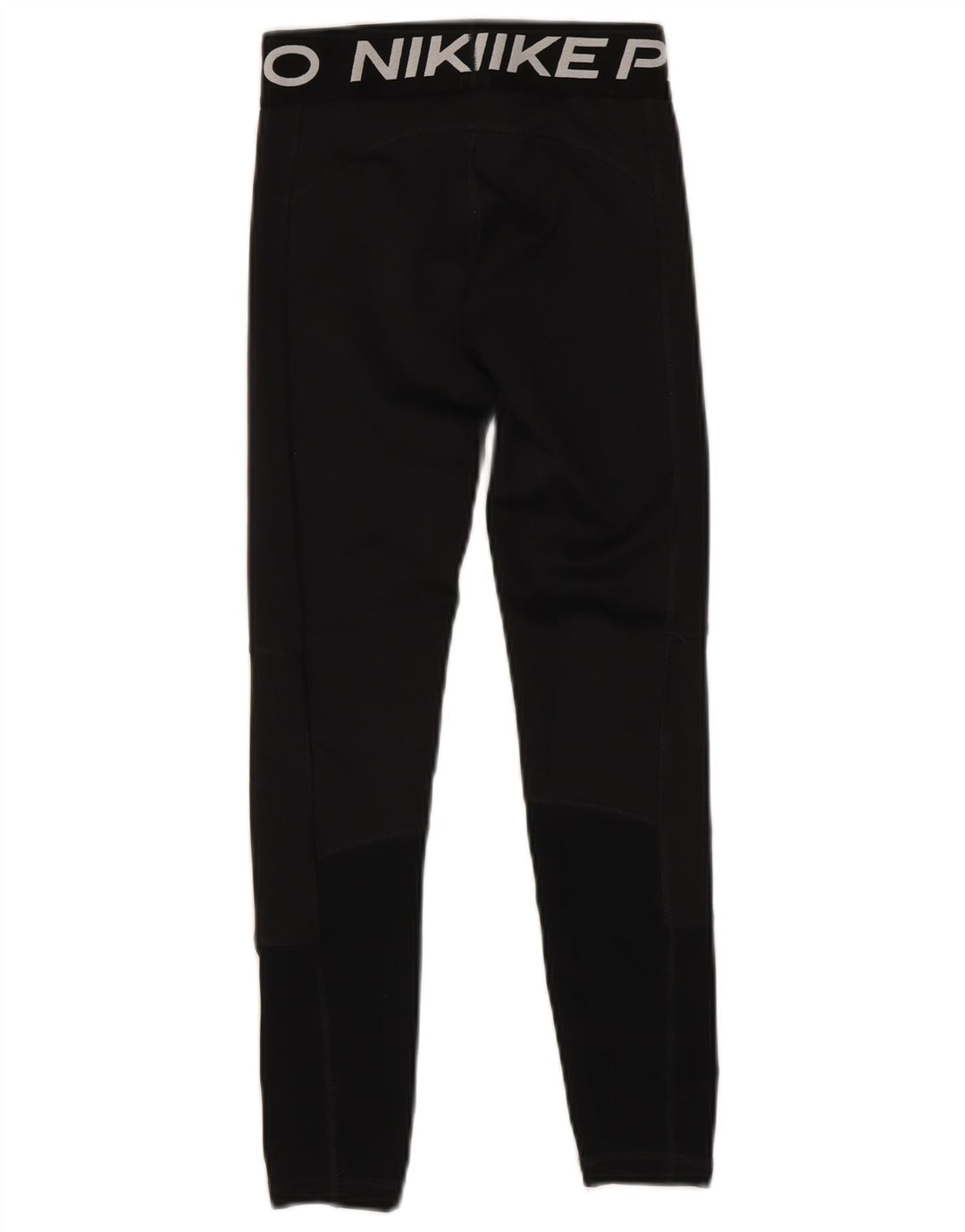 NIKE Girls Dri Fit Graphic Leggings 10-11 Years Medium Black Poliester