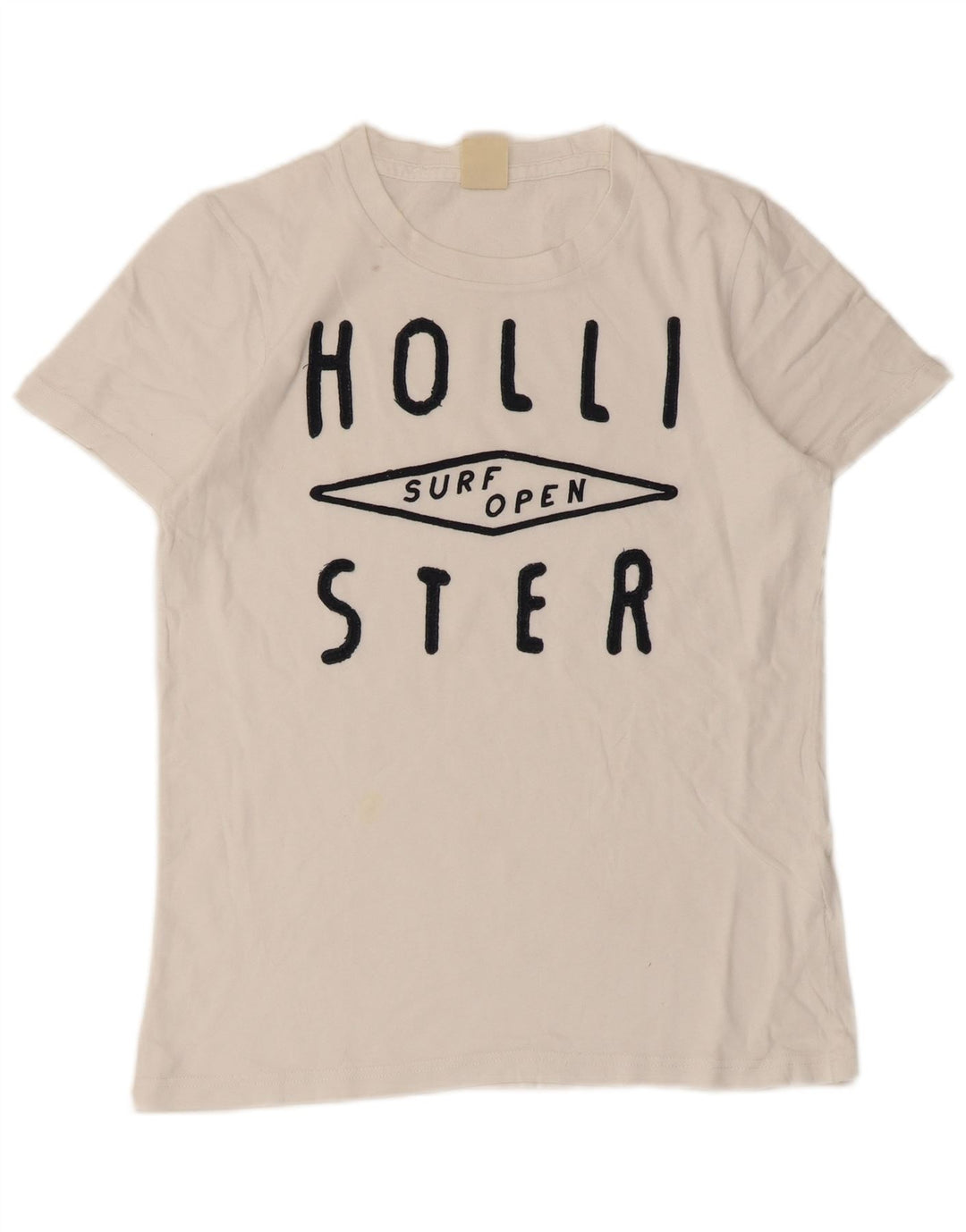 Hollister muška mala bijela majica s grafičkim motivima