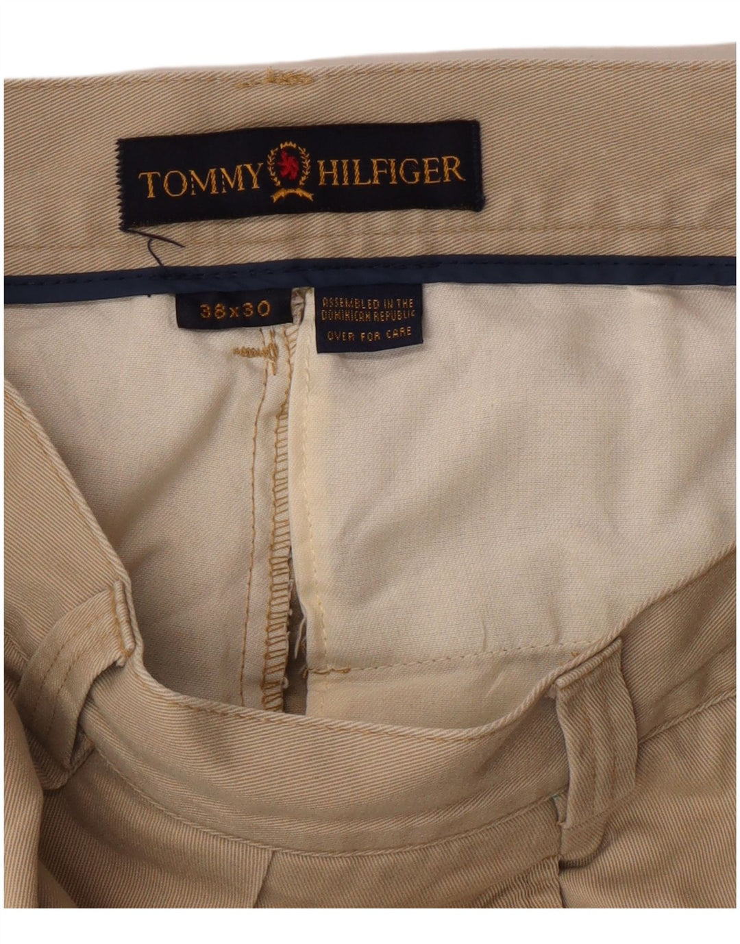 Tommy Hilfiger muške ravne chino hlače W38 L30 bež