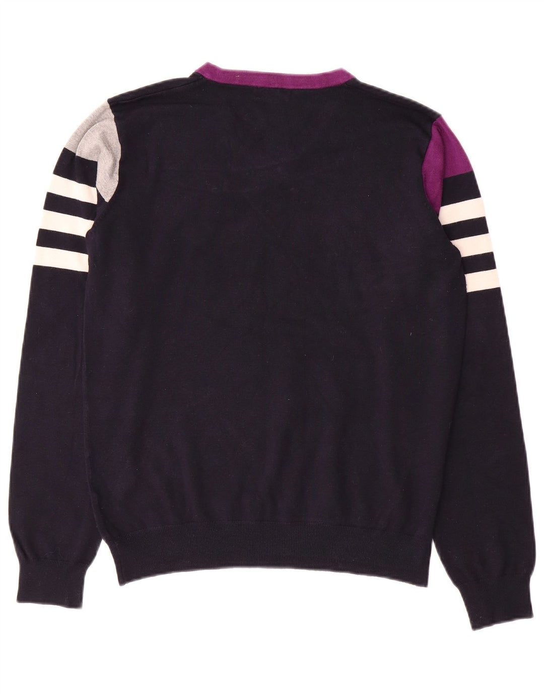 GAUDI ženski džemper s V-izrezom UK 14 srednje tamnoplave boje