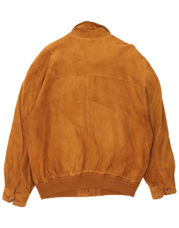 Vintage muška bomber jakna od brušene kože IT 56 3XL smeđa koža
