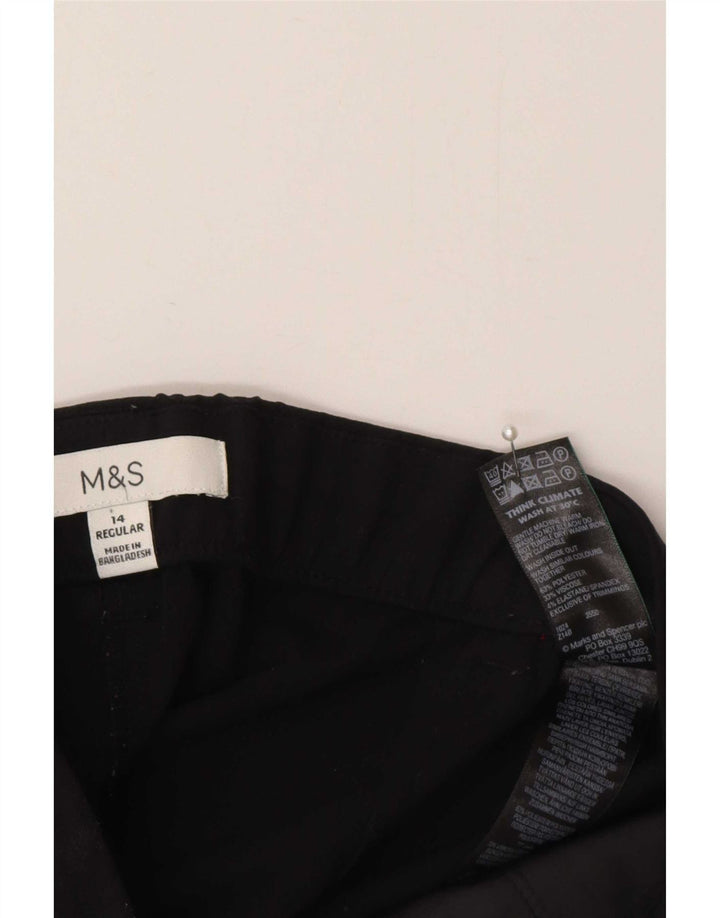 Marks & Spencer ženske obične hlače za odijelo UK 14 srednje W32 L29 crne