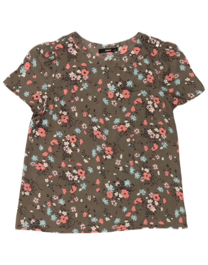 Oasis Top ženska bluza UK 10 Small Green Floral