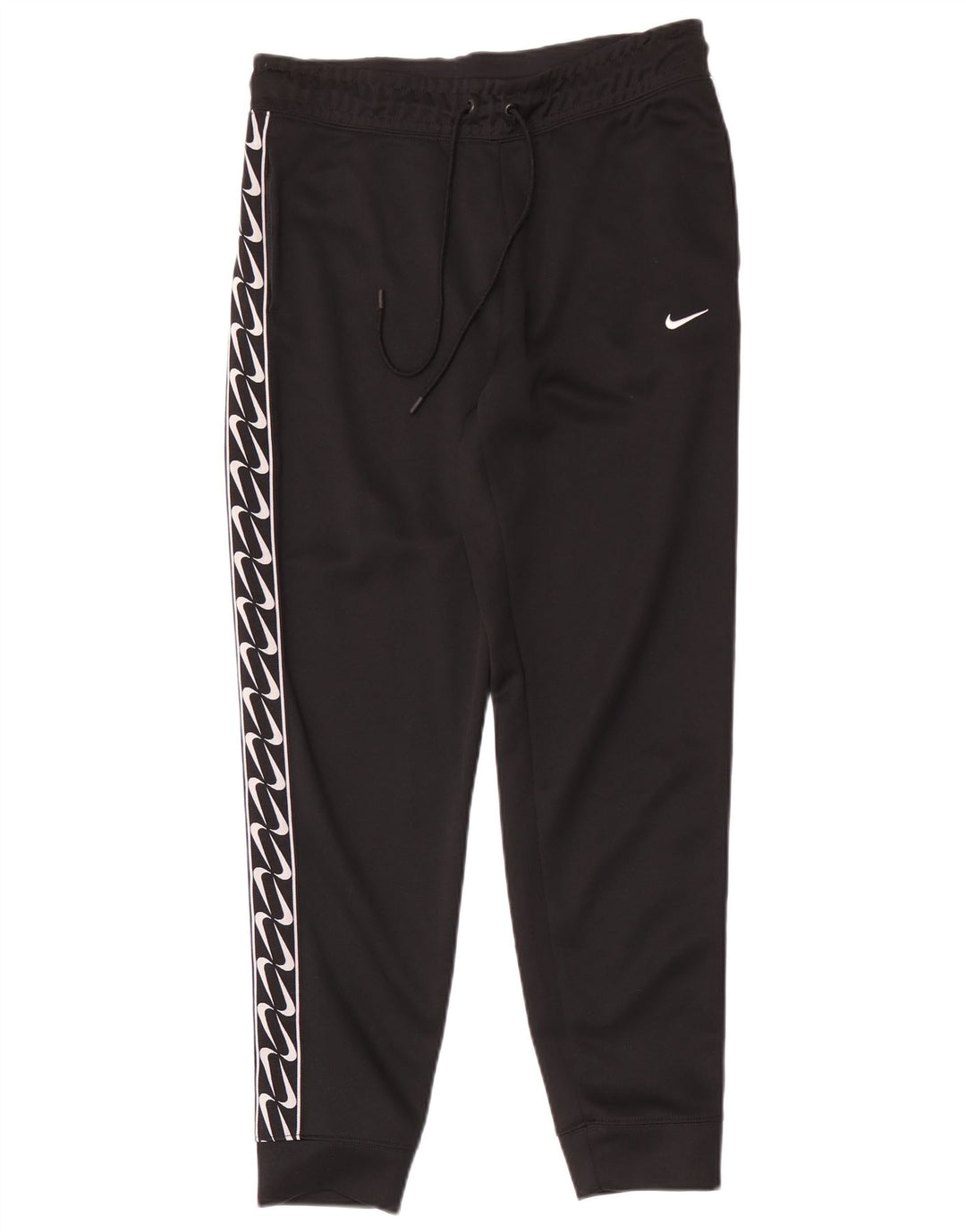 Nike muške grafičke trenirke, srednje hlače, crni poliester
