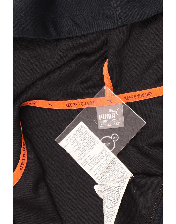 Puma Boys Graphic Zip pulover s kapuljačom 9-10 godina tamnoplavi poliester