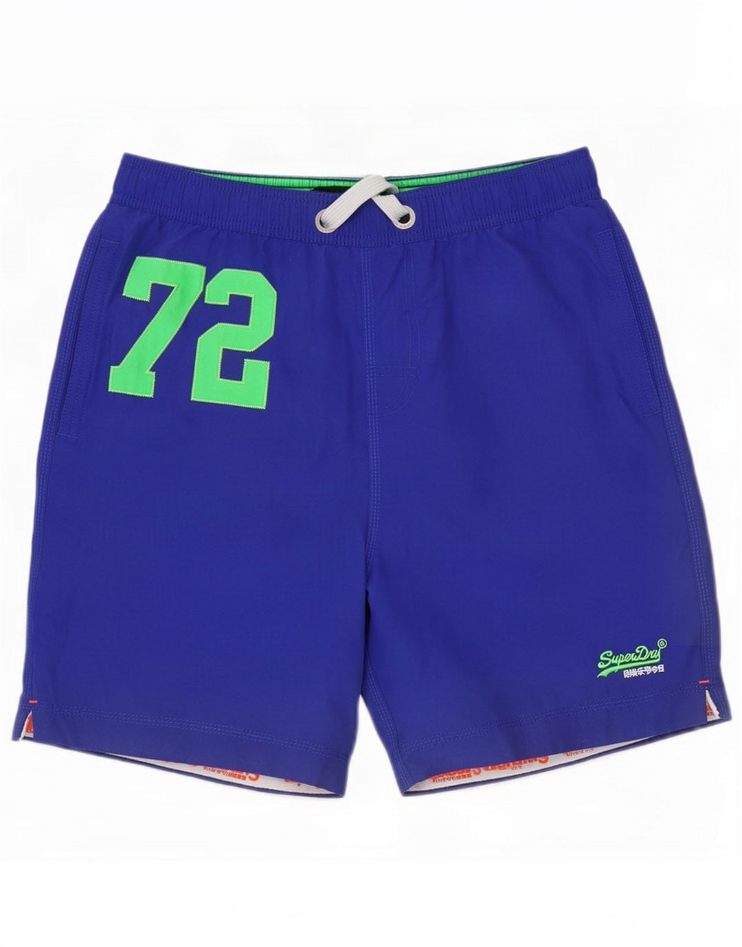 Superdry muške kratke hlače za kupanje s grafičkim motivima veliki plavi poliester